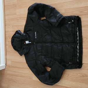 Mens black Columbia puffer jacket size medium